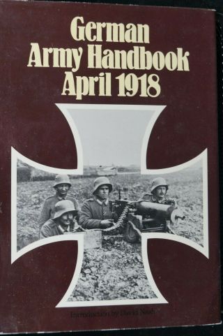 Ww1 German Army Handbook April 1918 Reference Book