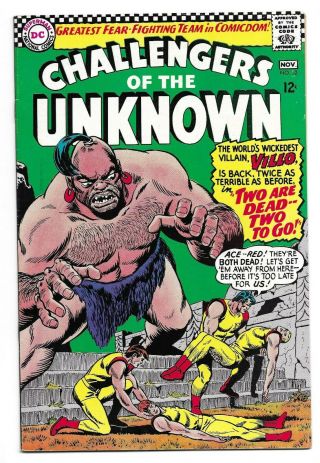 Silver Age Challengers Of The Unknown 52 1966 Vf,