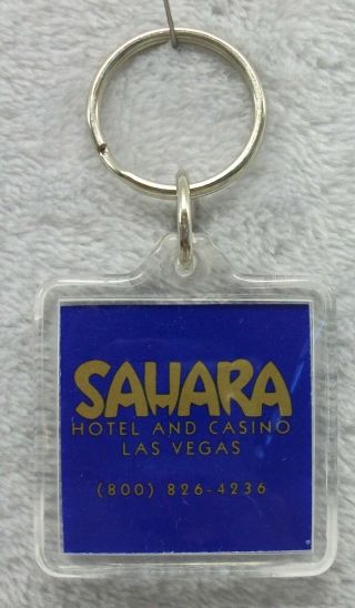 Vintage Sahara Casino Hotel Las Vegas Nevada Keychain Ring Fob Look