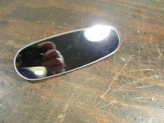Vintage Oval Rear View Mirror Chevy Ford Mopar Rat Hot Rod S349