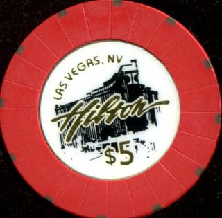 $5 Las Vegas Hilton Hotel Casino Chip