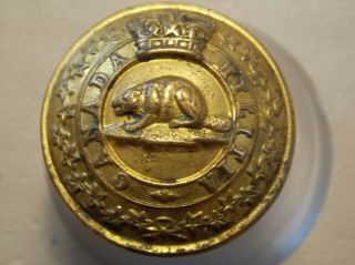 Canada Militia Victorian Crown Button Large Size Victorian Crown