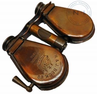 Vintage Style Minocular Binocular R&j Beck Marine London 1914 Collectible Item
