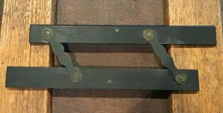 Antique Nautical Ebony And Brass Parallel Ruler