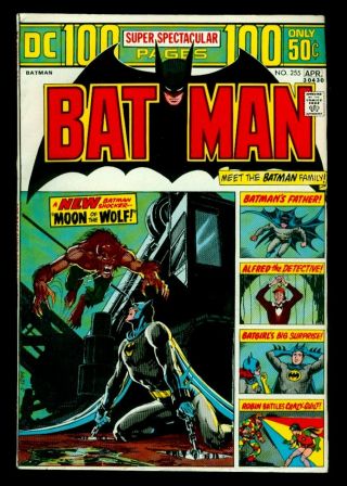 Dc Comics Batman 255 Robin Batgirl Fn/vfn 7.  0
