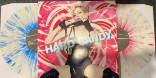 Madonna - Hard Candy (lp) Blue/pink Splatter,  12” Disc 2008 N/mint