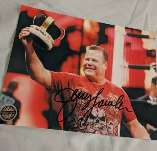 Jerry " The King " Lawler Autographed 8x10 (prowrestlingcrate Exclusive) Wwf Wwe