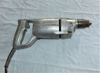 Vintage Rockwell Model 358 1/2 " Electric Drill,  Single Speed Non - Reversing