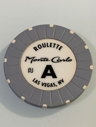 Monte Carlo Roulette Casino Chips Las Vegas Nevada 3.  99