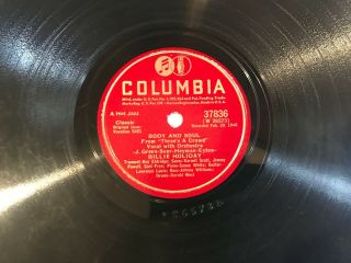 Billie Holiday - Columbia 37836 (body And Soul / Them There Eyes)