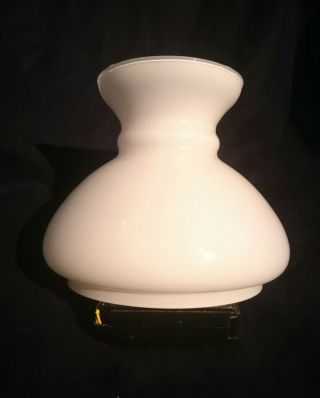 Milk Glass Oil Lamp Shade For Vintage Oil Lamp 4 1/5 " In Fit Light White