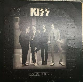 Kiss " Dressed To Kill " Lp Casablanca Nblp 7016 Blue Label Press W/black Print