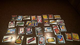 38 Vintage Wacky Packages Stickers (g1)