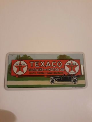 Old Texaco Gasoline And Motor Oil Celluloid Advertising Bookmark