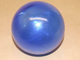 Vintage Nautical Hand Blown Cobalt Blue Glass Fishing Net Buoy Float Ball 5 "