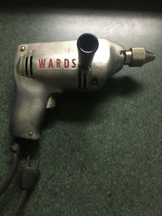 Vintage Montgomery Wards / Power Kraft Electric Drill | Great
