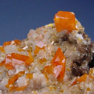 Large Spectacular 3 1/4 Inch Wulfenite With Calcite Red Cloud Mine Arizona
