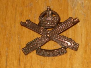 Ww1 Cef Canadian Collar Badge Canadian Machine Gun Corps