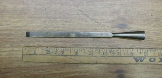 Antique T.  H.  Witherby Socket Firmer Chisel,  3/8 " X 8 - 1/2 ",