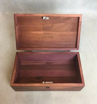 Vintage Lane Cedar Wooden Keepsake Box Small 9x5x3.  5” Wood Chest No Key