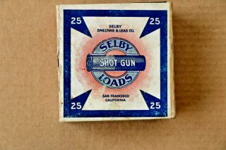 Selby Smelting & Lead Co.  Selby Loads 12 Gauge 2 - Piece Empty Shotgun Shell Box