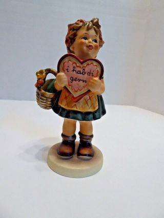Hummel Goebel Figurine Hum 387 Valentine Gift Tmk5 5.  75 " Excl Club Edition 1