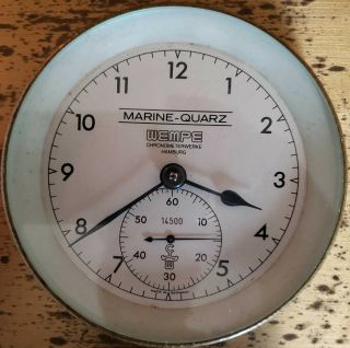 Wempe 1980s Vintage German Early Quartz Marine Chronometer Parts/restoration