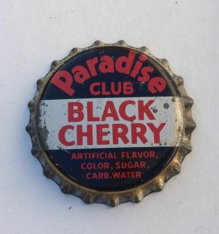 Paradise Club Soda Bottle Cap Crown Can Acl Label Flat Top Cone Cammarano Tacoma