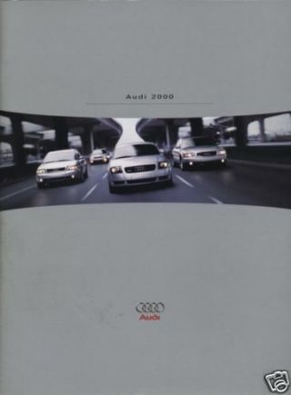 2000 Audi 40 - Page Car Sales Brochure - A8 A4 S4 Tt A6
