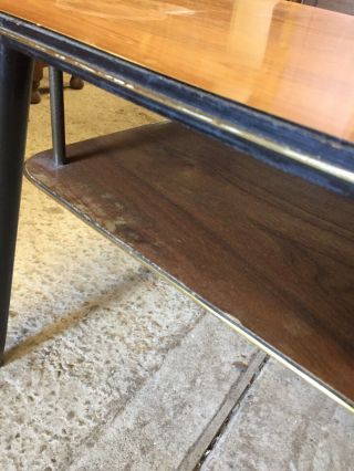 Retro Vintage Small Coffee Table Dansette Legs Mid Century With Shelf 11/11/K 3