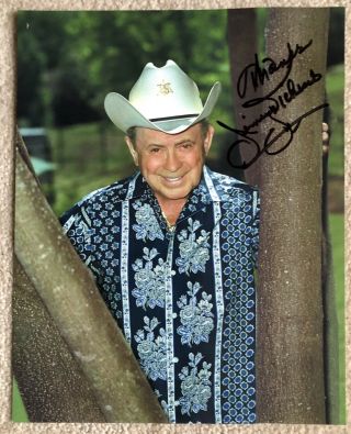 Little Jimmy Dickens Signed Color 8 " X10 " Photograph Country Music Grand Ole Opry