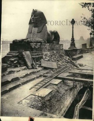 1915 Press Photo World War I Damage From German Zeppelin Bombing Raid On London