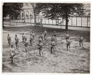 1917 Usmc Marines At Bayonet Drill 8x10 News Photo