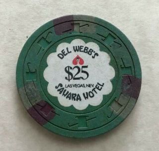Sahara Hotel $25 Casino Chip Del Webb 
