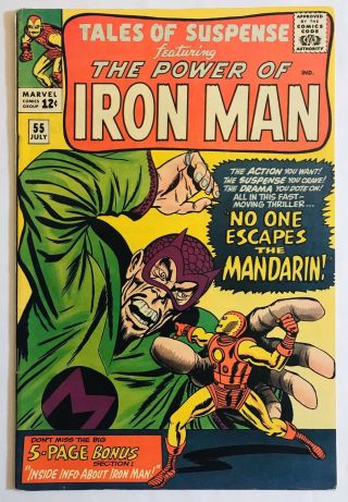 Tales Of Suspense 55 Iron Man Key Mandarin Marvel