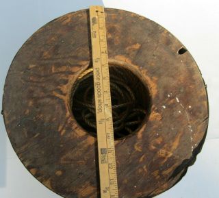 Rare Deck Coiled Rope Bucket for Line throwing Cannon lifesaving Lyle others US 3