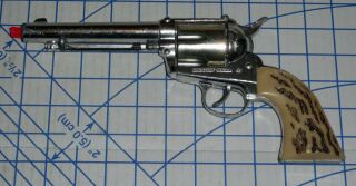 Vintage 1960 Mattel “shootin’ Shell.  45” Cap Pistol No.  662 The Big One Vg