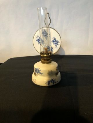Vintage Miniature Oil Lamp Wall Mount