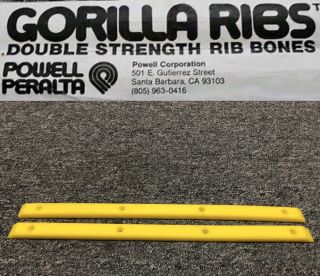 Vintage Powell Peralta Gorilla Ribs 14.  5” Rib Bones Skateboard Rails Near