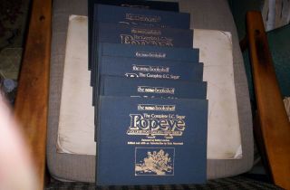 Complete E.  C.  Segar Popeye Dailies Hardcover Books 1928 - 38 Vol.  5 - 11