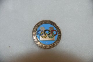 1952 Oslo Olympic Pin Badge Official