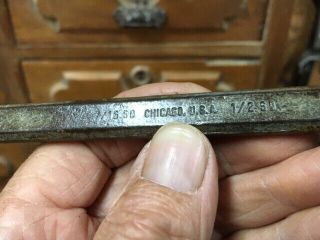 Vintage Ford 267 Brake Wrench John Deere Tool 1/2 7/16 Chicago Usa Model A Etc