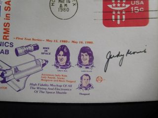 FDC,  NASA,  1st Test Series,  May 1980,  Signed By Astronaut Judith Resnik 2