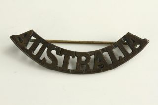 Vintage Wwi S & Sons Military Uniform Pin Australia Brass
