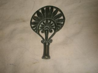 Antique Large Ornate Cast Iron Table Or Floor Lamp Finial: 5 3/4 By 4 3/4 Inches