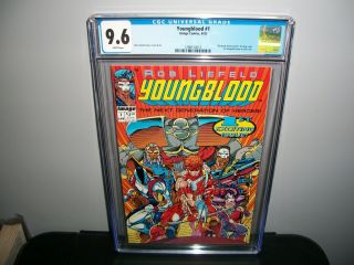 Youngblood 1 Cgc 9.  6 Nm/mt First Extreme Studios Title 1992 Rob Liefeld