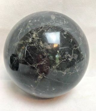 Large 5 " Polished Marble Stone Granite Decorative Round Sphere Ball Gray