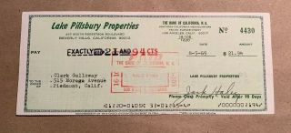 Jack Haley Signed Autographed Personal Check