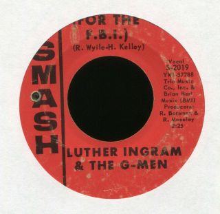 Luther Ingram I Spy For The F.  B.  I.  On Smash Northern Soul 45 Hear