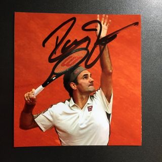 Roger Federer Hand Signed Photo Autograph Tennis